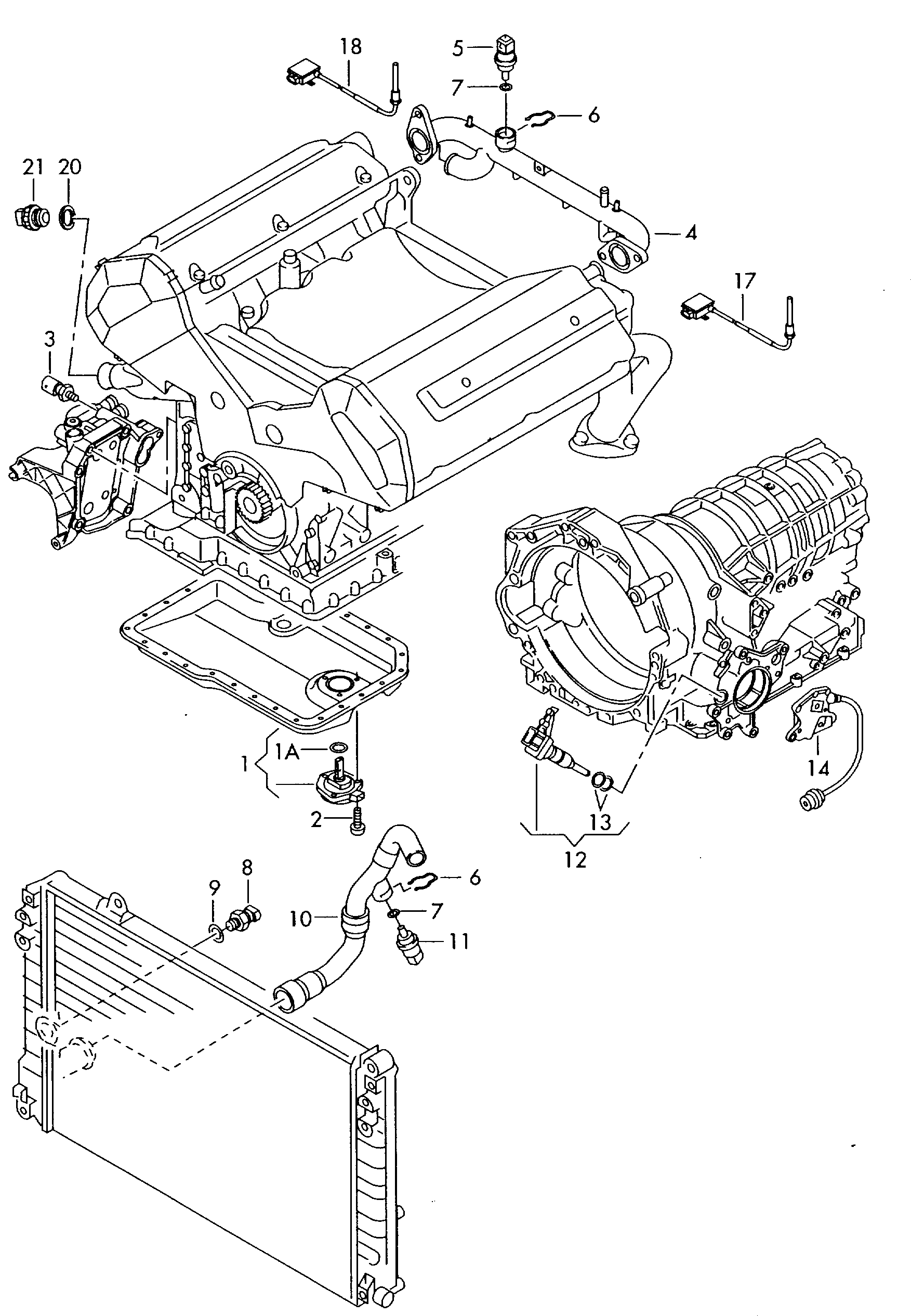 Skoda 059 919 563 - Tunnistin, öljylämpötila inparts.fi