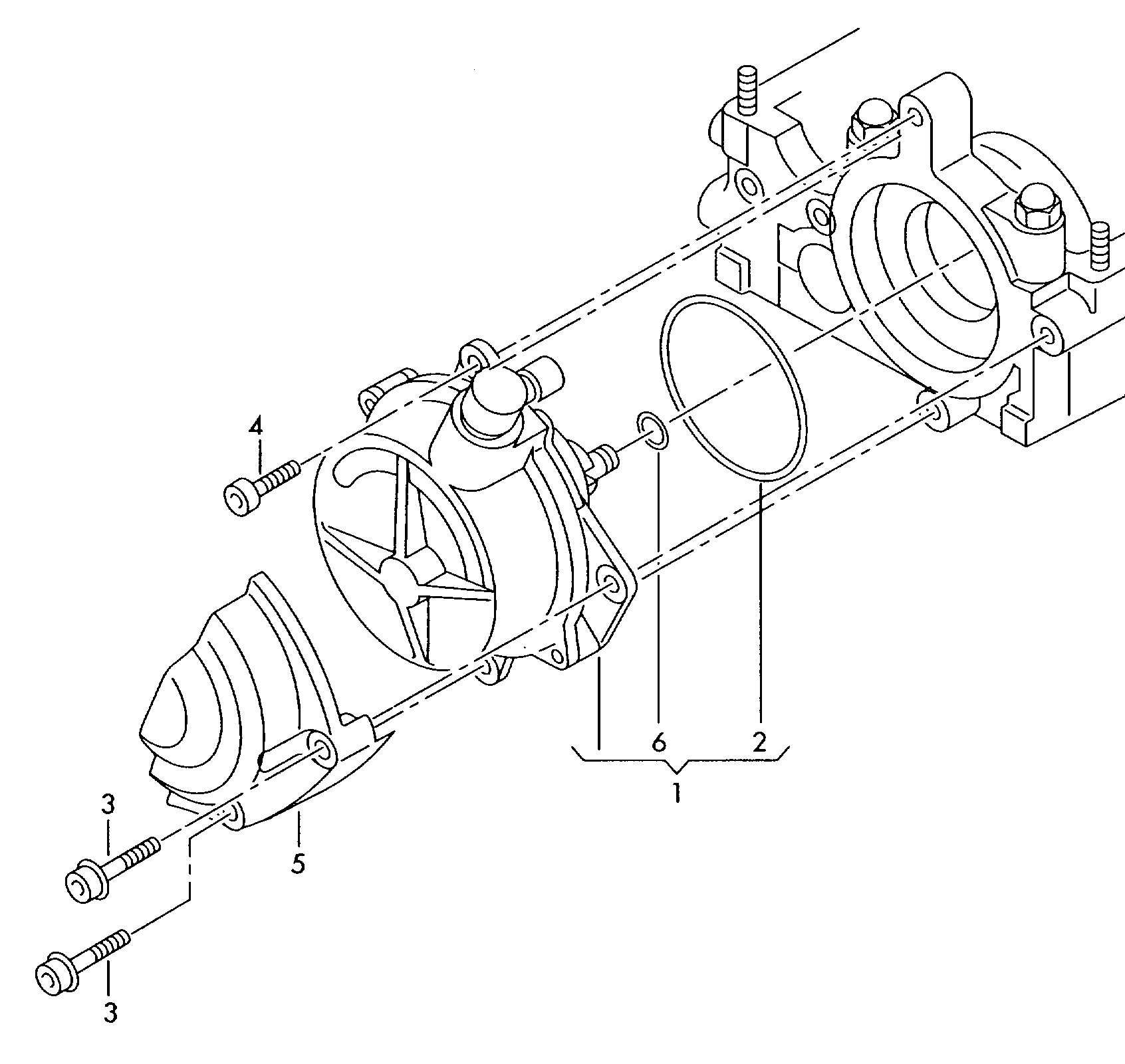 VW 057 145 100 C - Alipainepumppu, jarrujärjestelmä inparts.fi