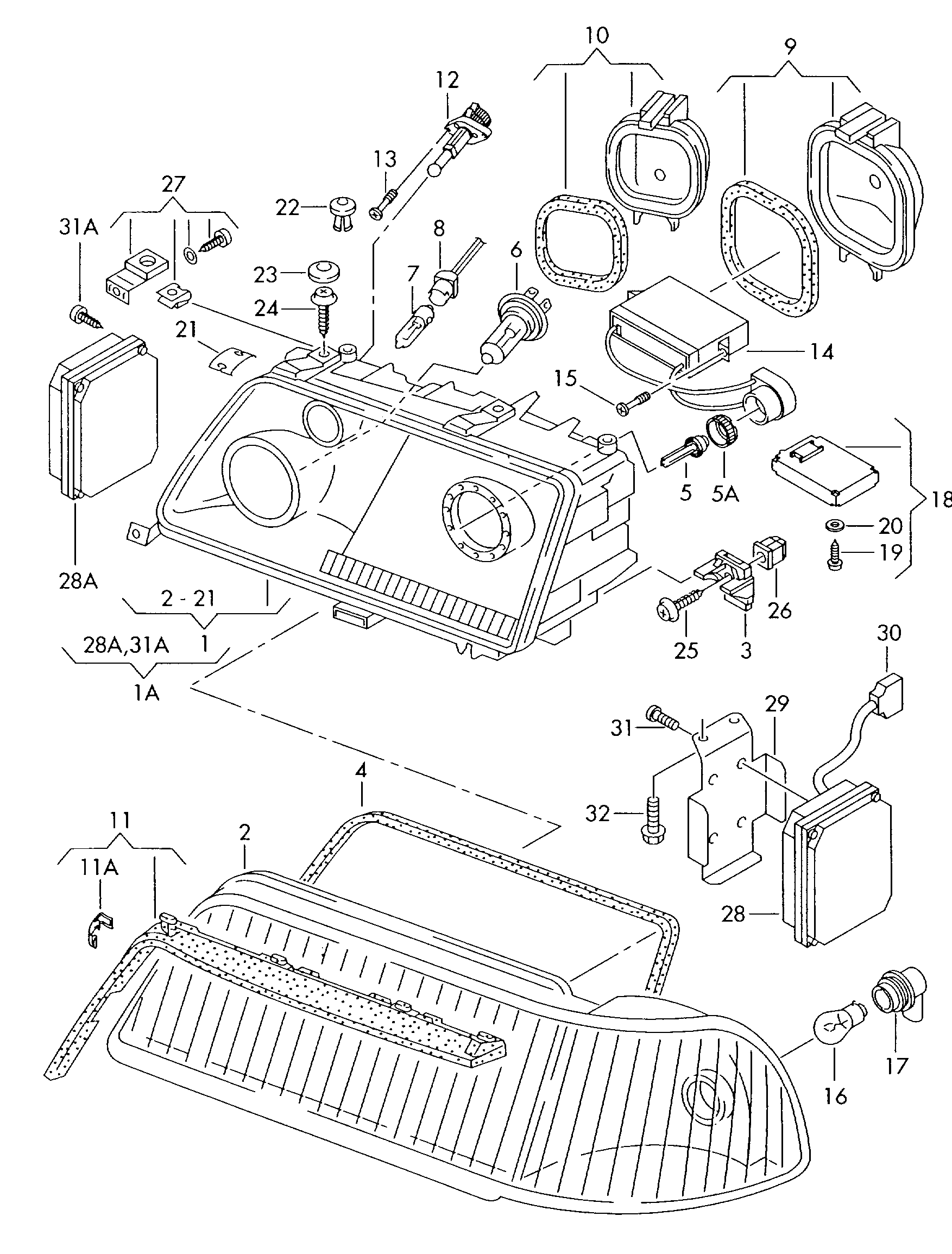 VAG N 104 455 02 - Polttimo, mittariston valo inparts.fi