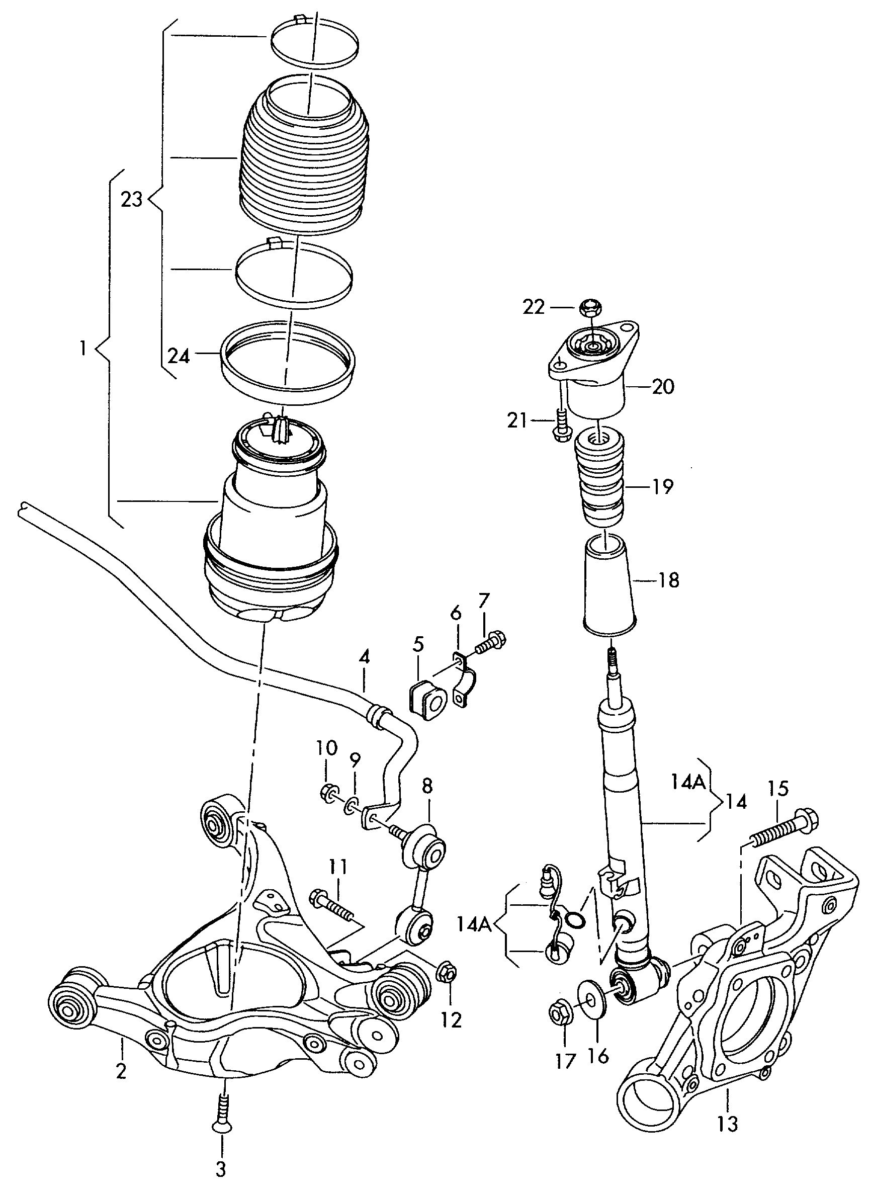 VAG 4F0512131C - Vaimennuskumi, jousitus inparts.fi