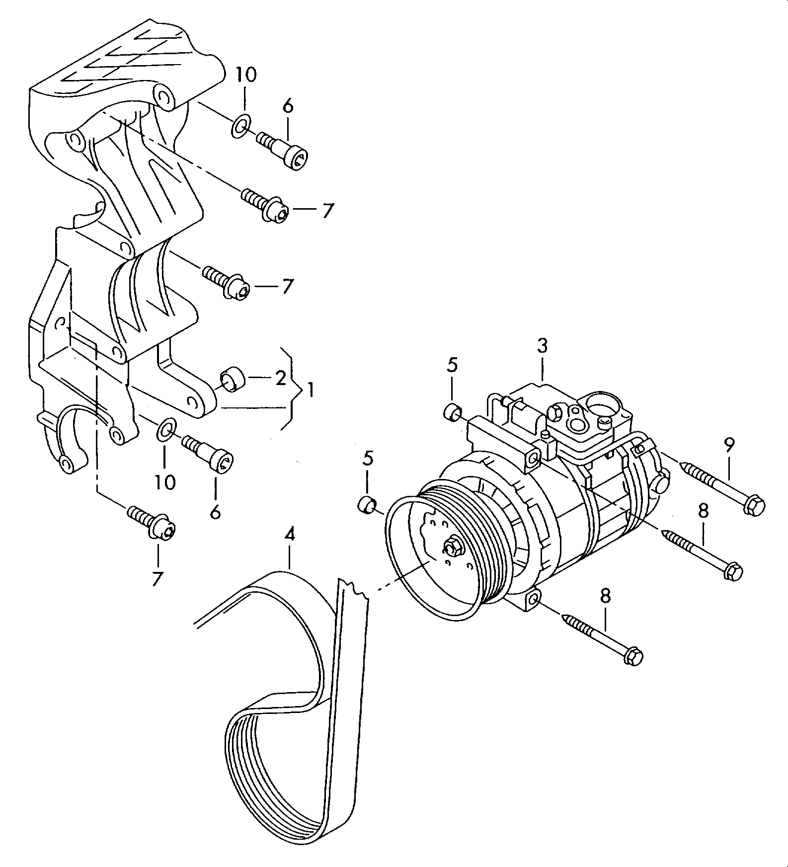 VW 7L6820803P - Käämi, kompr. magn.kytkin inparts.fi