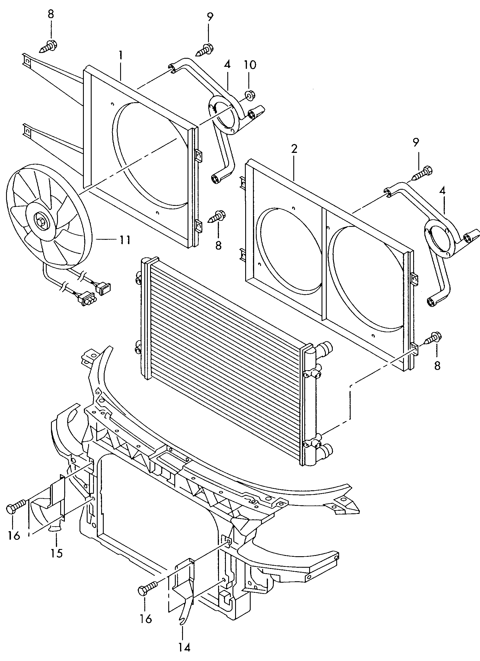 VAG 1J0121205B - Tuuletin, moottorin jäähdytys inparts.fi