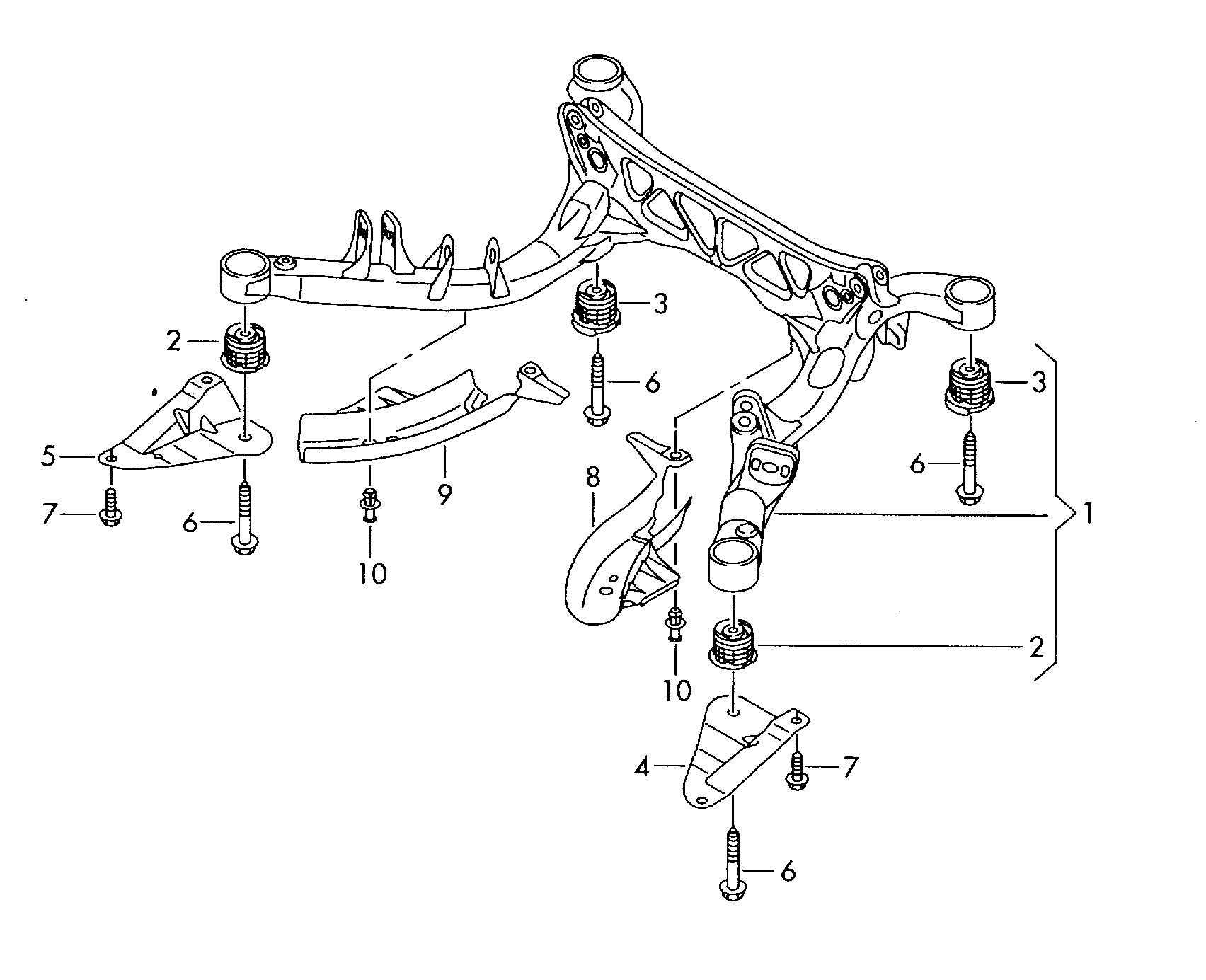 Skoda 4G0 505 145 - Akselinripustus inparts.fi