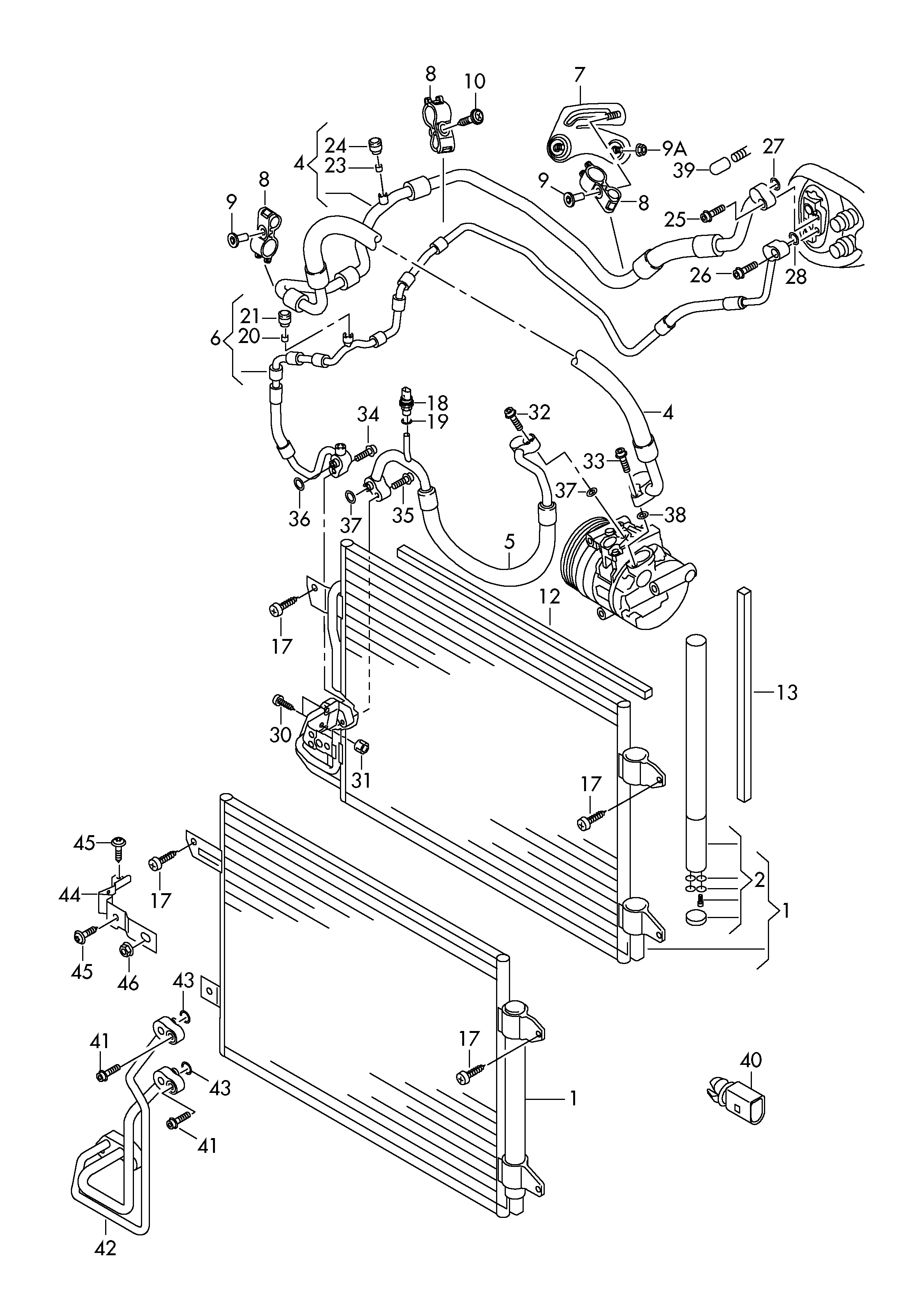 VAG 1K0820411AK - Lauhdutin, ilmastointilaite inparts.fi