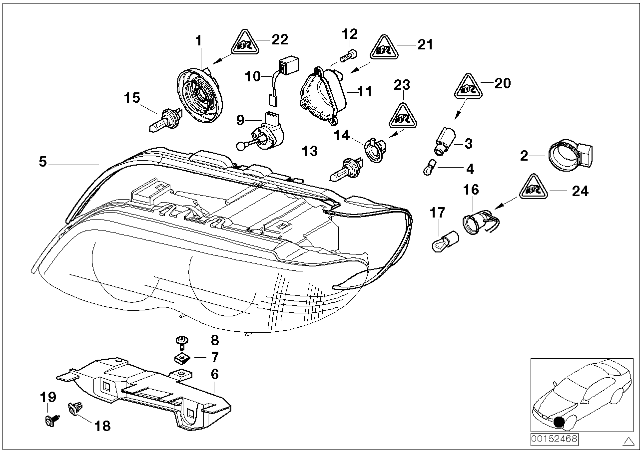 BMW 63 21 7 160 785 - Hehkulankapolttimo, sumuvalo inparts.fi