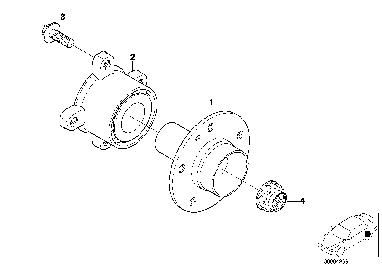 BMW 33411095238 - Pyöränlaakerisarja inparts.fi