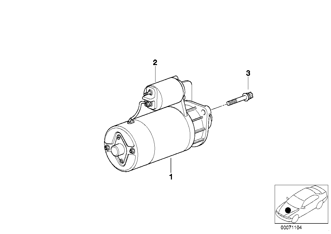 BMW 12 41 7 501 738 - Käynnistinmoottori inparts.fi