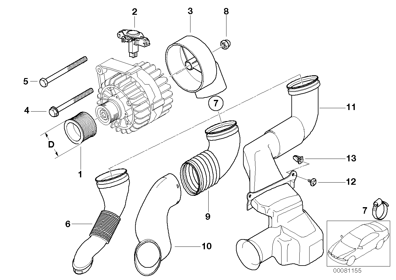 BMW 12317551153 - Jänniteensäädin inparts.fi