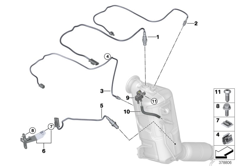 BMW 13 62 8 587 494 - Lambdatunnistin inparts.fi