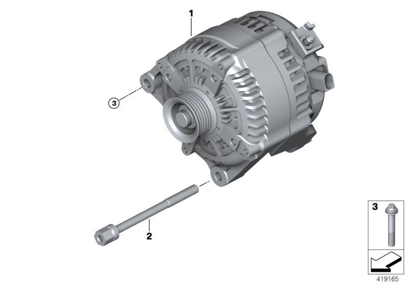 BMW 12 31 7 640 132 - Laturi inparts.fi