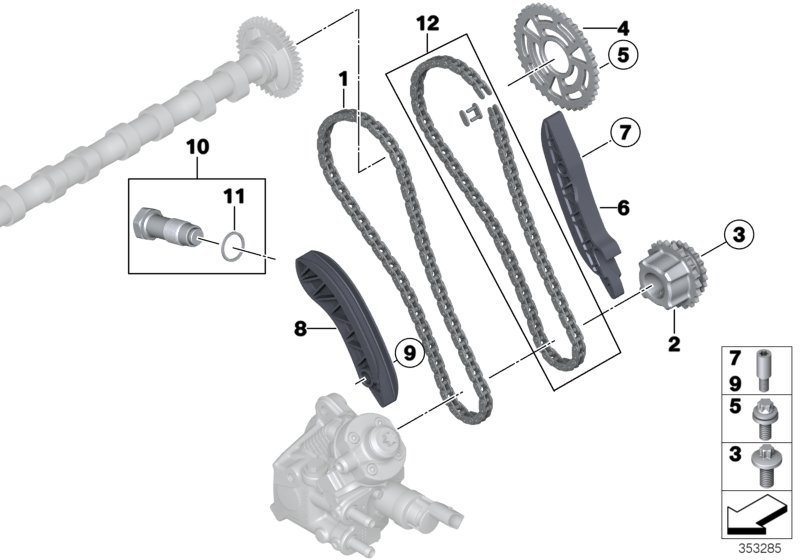 BMW 11 31 8 586 699 - Jakoketjusarja inparts.fi