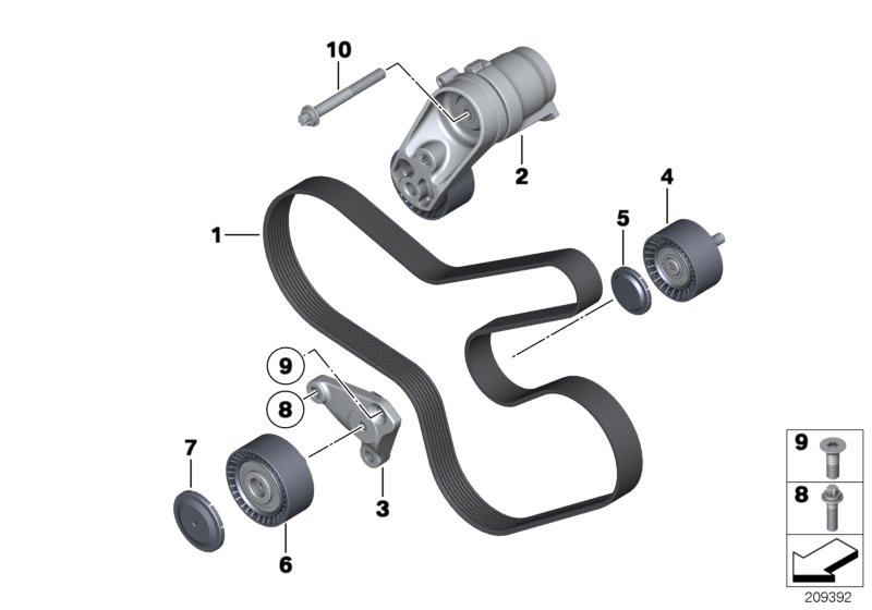 Mercedes-Benz 11287628661 - Moniurahihna inparts.fi