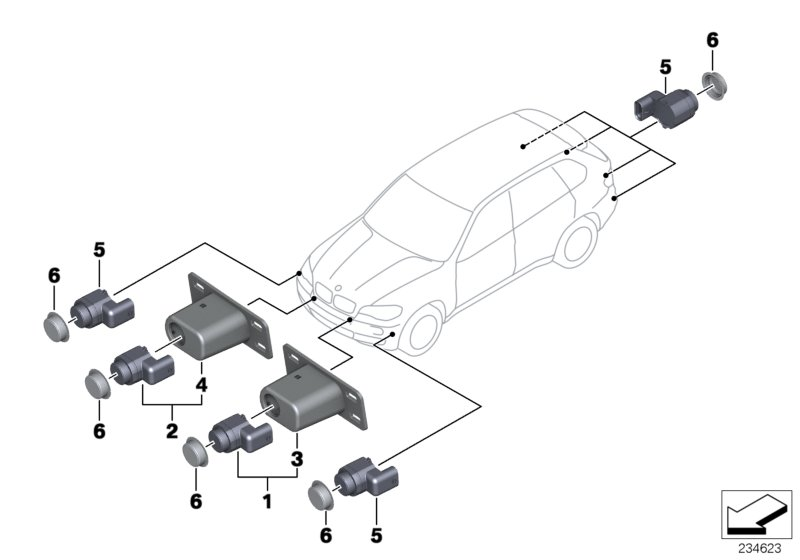 BMW 66 20 9 142 211 - Sensori, pysäköintitutka inparts.fi