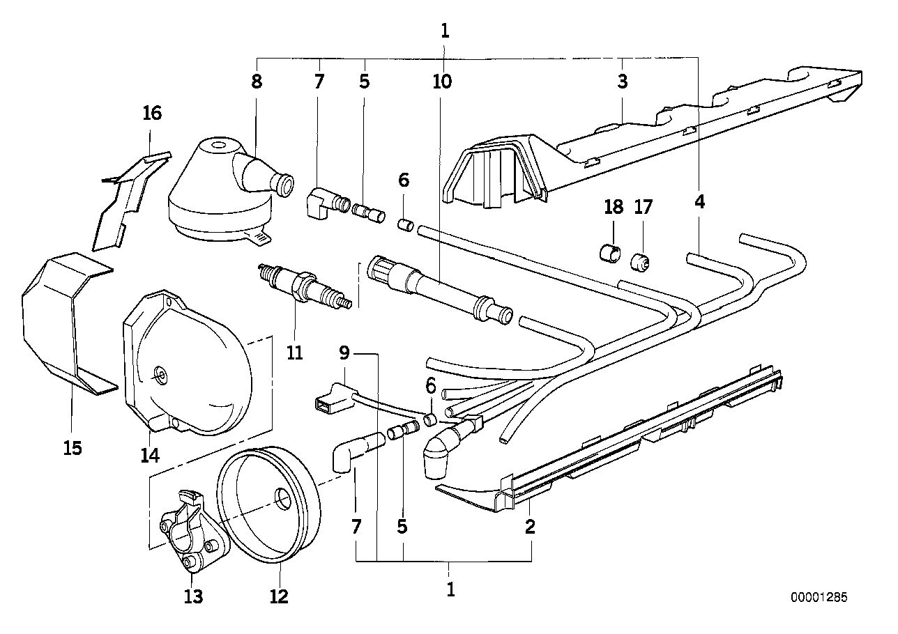 BMW 12 12 1 727 686 - Sytytysjohtosarja inparts.fi