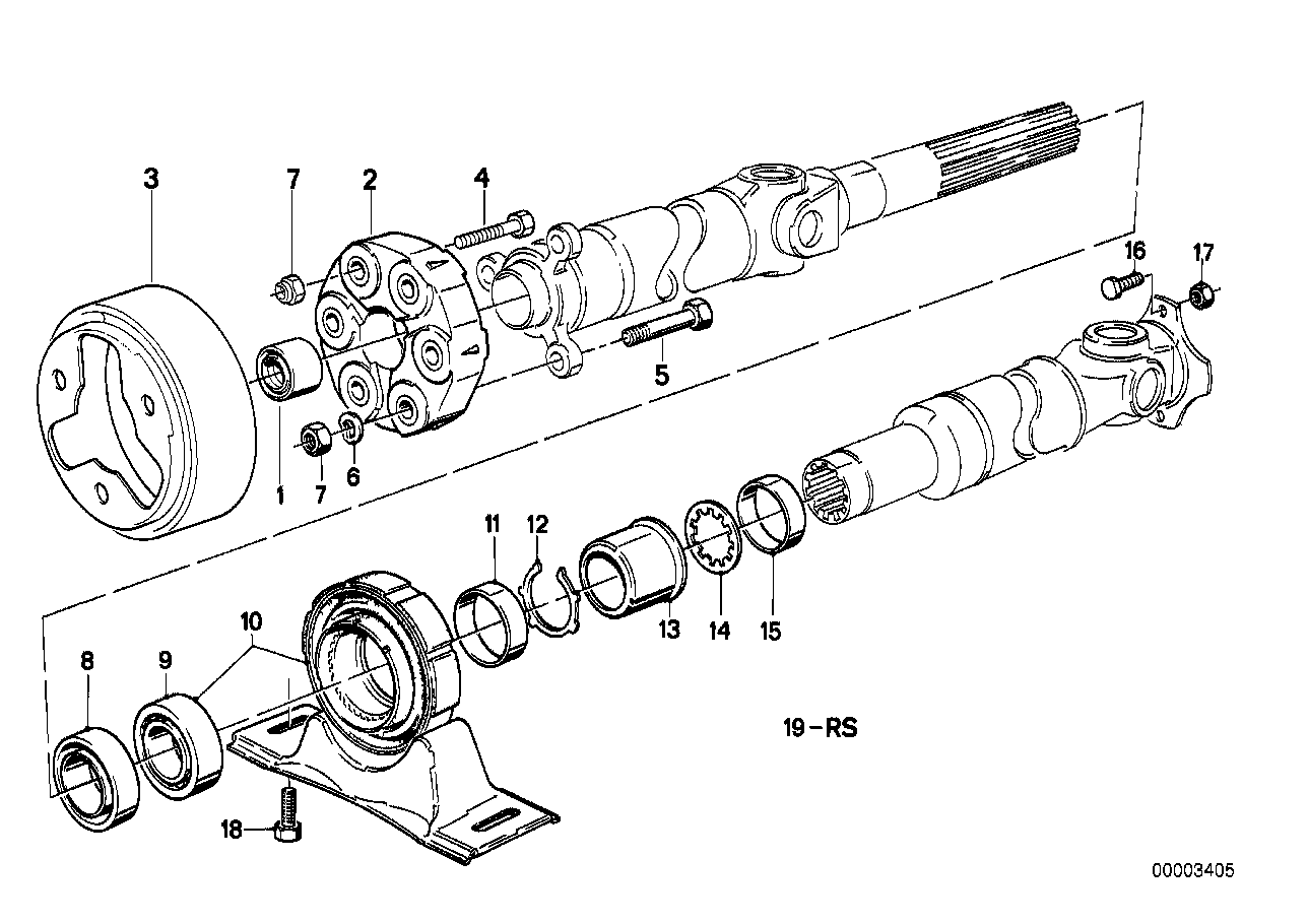 BMW 2612 1 225 071 - Ripustus, kardaaniakseli inparts.fi