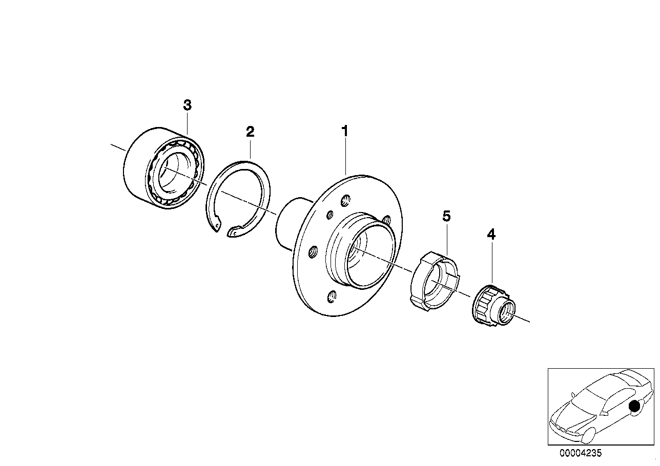 BMW 33411124358 - Pyöränlaakerisarja inparts.fi