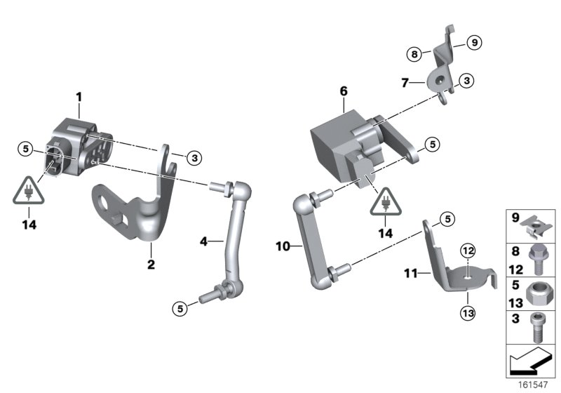 BMW 37 14 6 853 753 - Sensori, Xenonvalo (ajovalokorkeuden säätö) inparts.fi