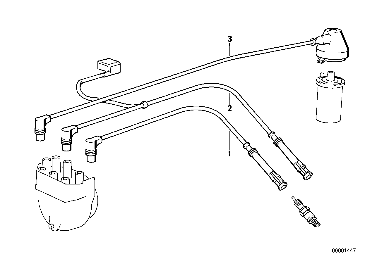 BMW 12121720601 - Sytytysjohto inparts.fi