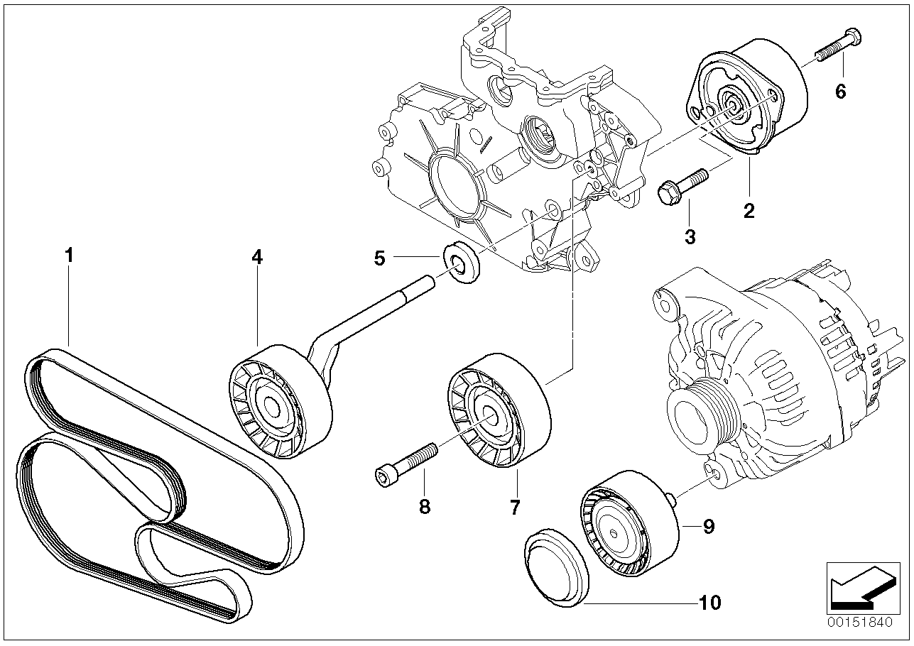 BMW 11287792059 - Moniurahihna inparts.fi