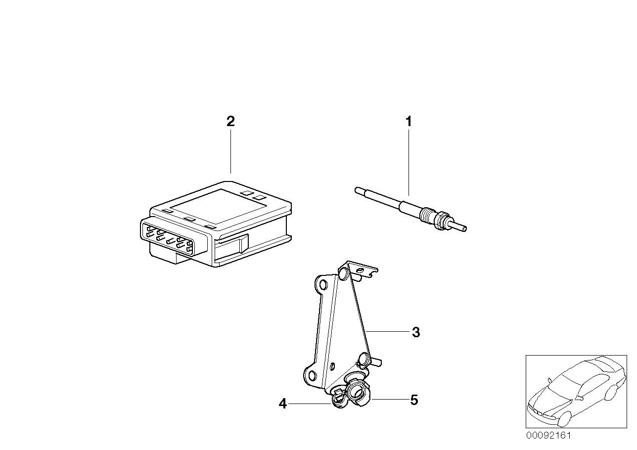 BMW 12 21 7 801 200 - Ohjainlaite, hehkutusjärjest. inparts.fi