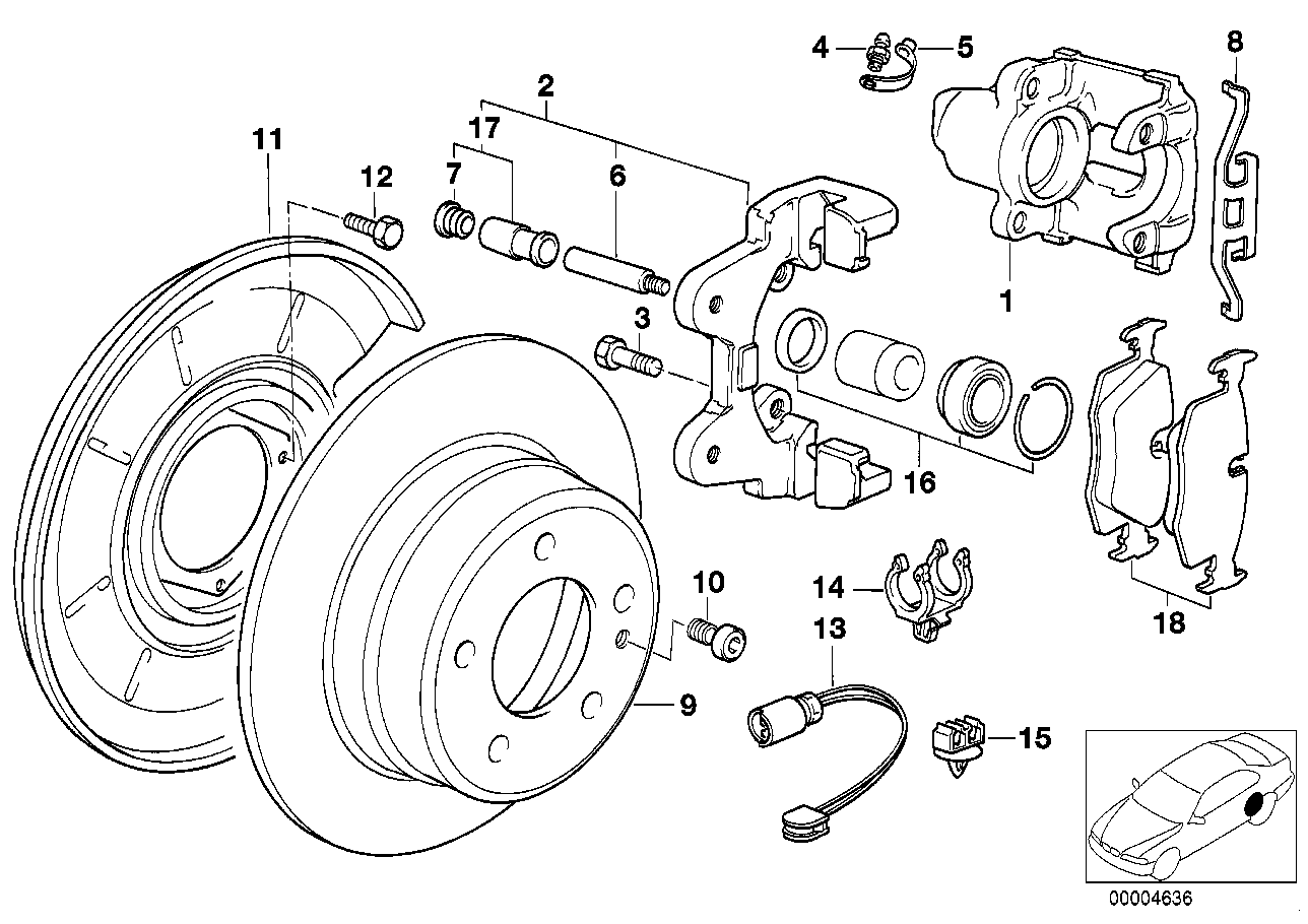 BMW 34211162436 - Jarrupala, levyjarru inparts.fi