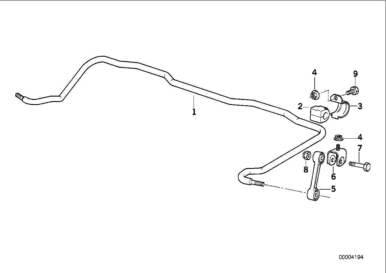 BMW 33 55 1 131 131 - Tanko, kallistuksenvaimennin inparts.fi