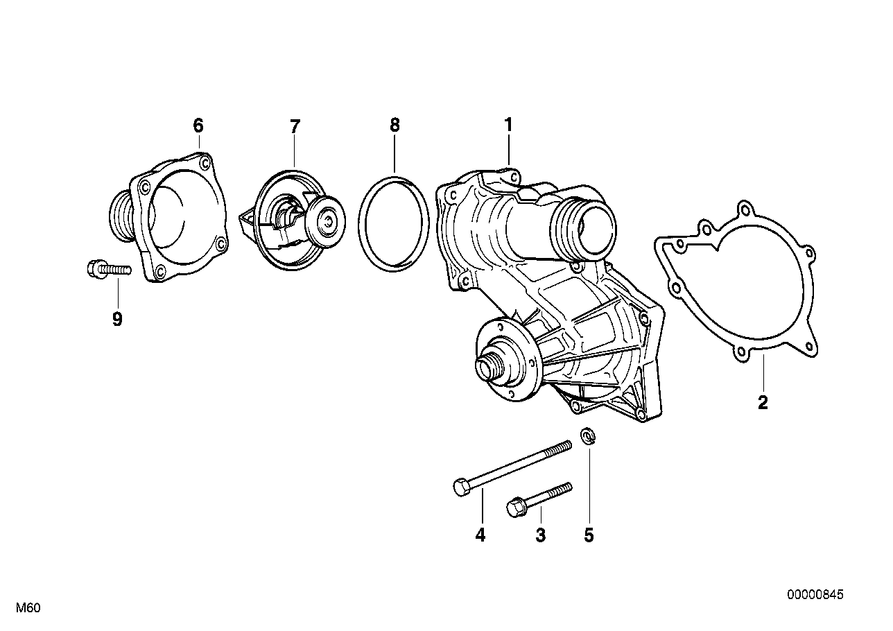 BMW 11 51 0 004 164 - Vesipumppu inparts.fi