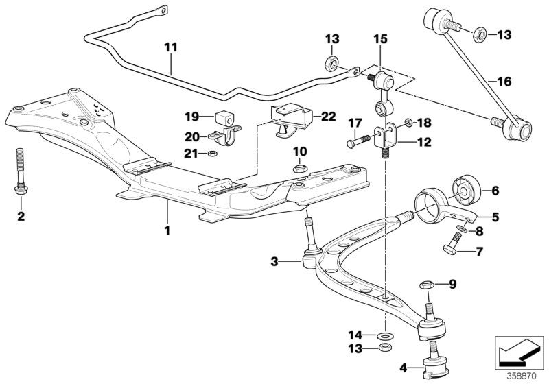 BMW 31 12 6 758 513 - Tukivarsi, pyöräntuenta inparts.fi