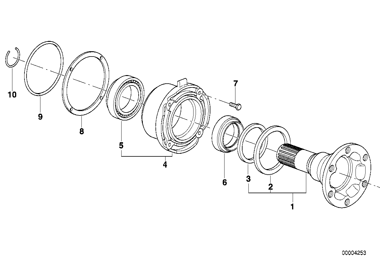 BMW 33131213892 - Pyöränlaakeri inparts.fi