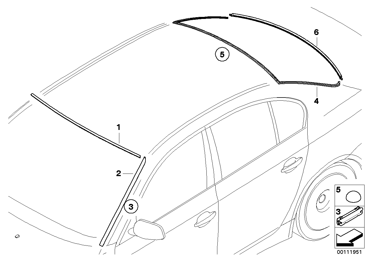 BMW 51 31 7 115 413 - Tiiviste, takalasi inparts.fi