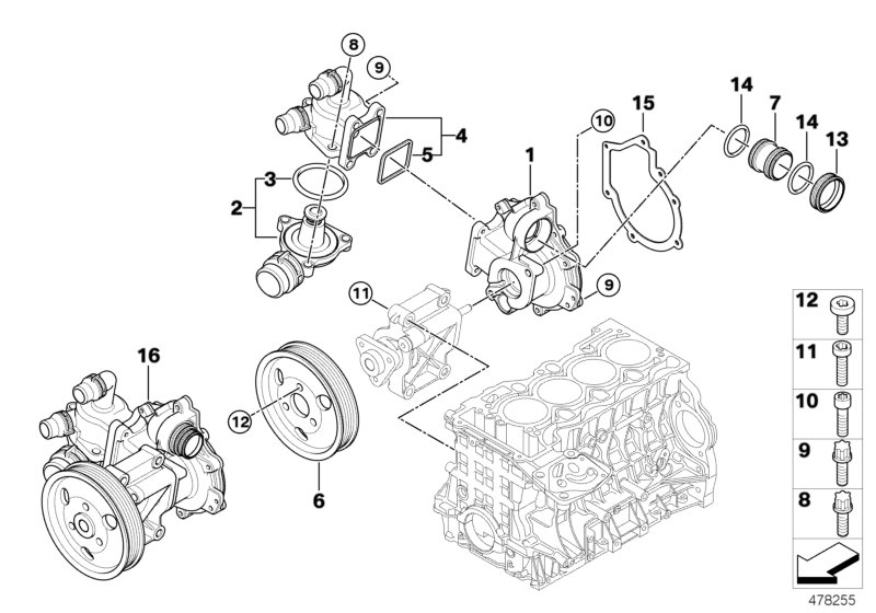 BMW 11 51 7 574 119 - Vesipumppu inparts.fi