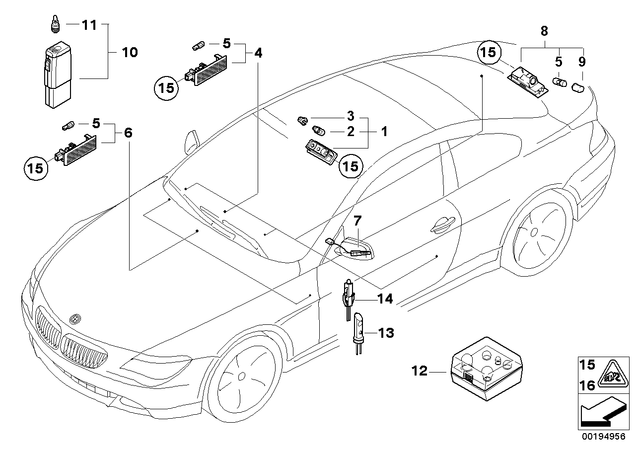 BMW 63267165735 - Rekisterivalo inparts.fi