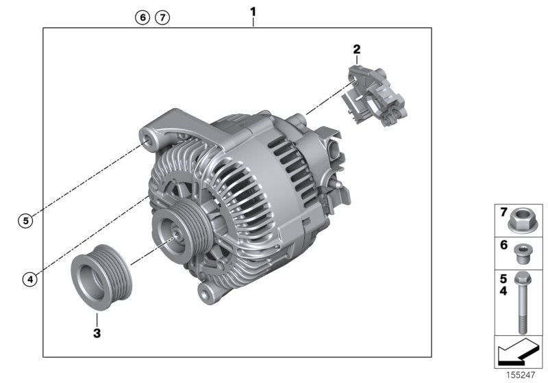 BMW 12 31 7 561 003 - Laturi inparts.fi