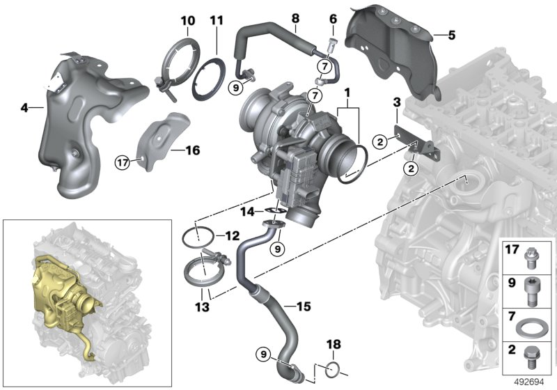 BMW 11658514267 - Siipipyörä-runkoyksikkö, ahdin inparts.fi