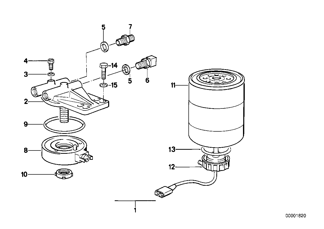 BMW 13 32 2 243 018 - Polttoainesuodatin inparts.fi