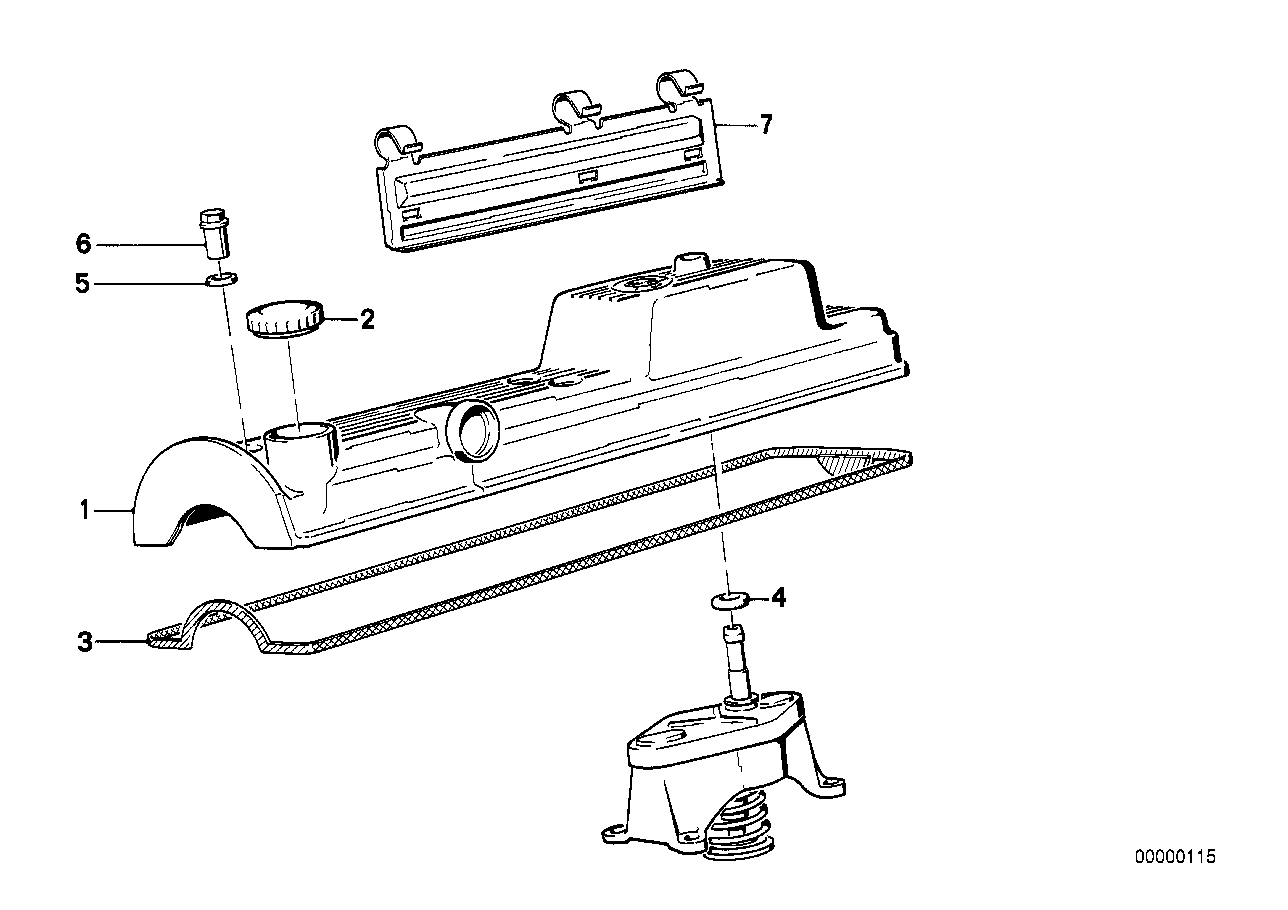 BMW 11 12 1 285 973 - Tiiviste, venttiilikoppa inparts.fi