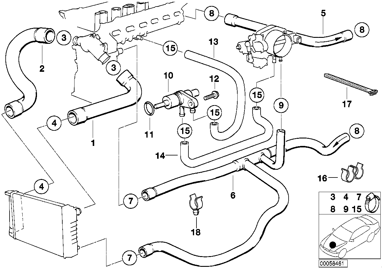 BMW 13 54 1 735 380 - Tiiviste, termostaatti inparts.fi