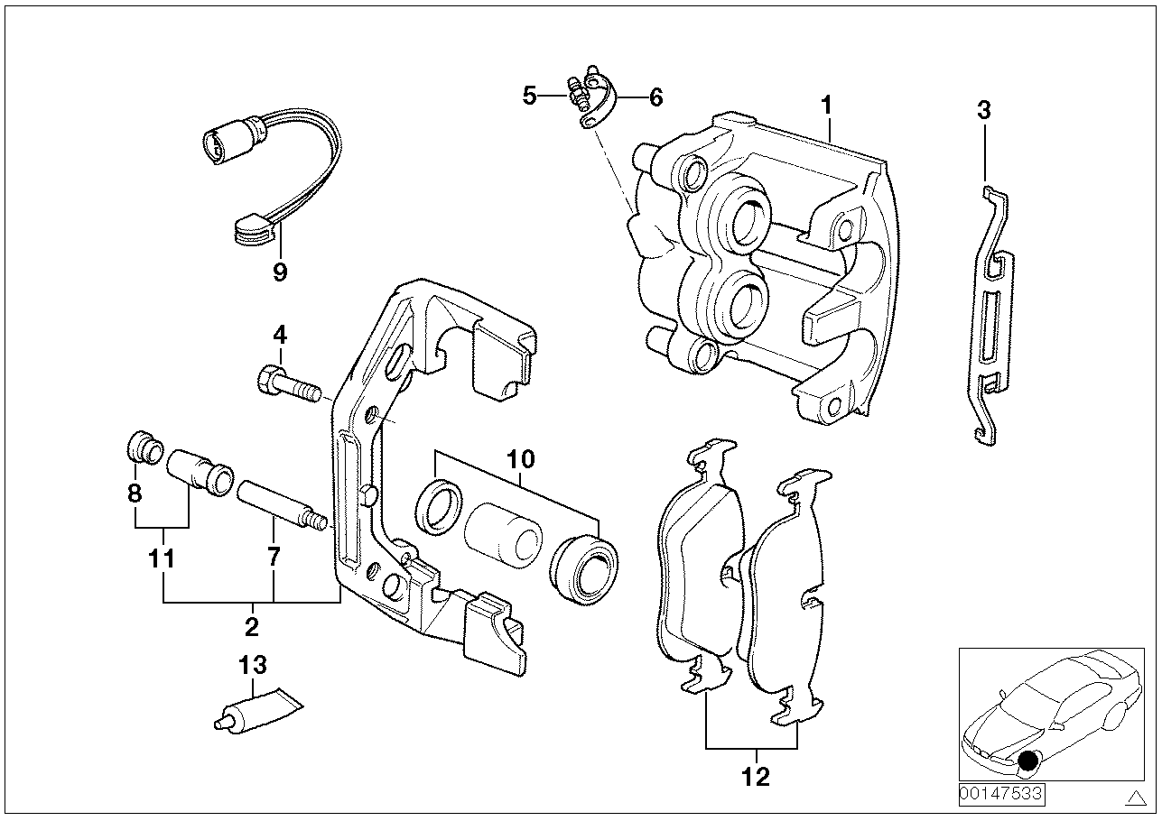 BMW 34351163117 - Kulumisenilmaisin, jarrupala inparts.fi