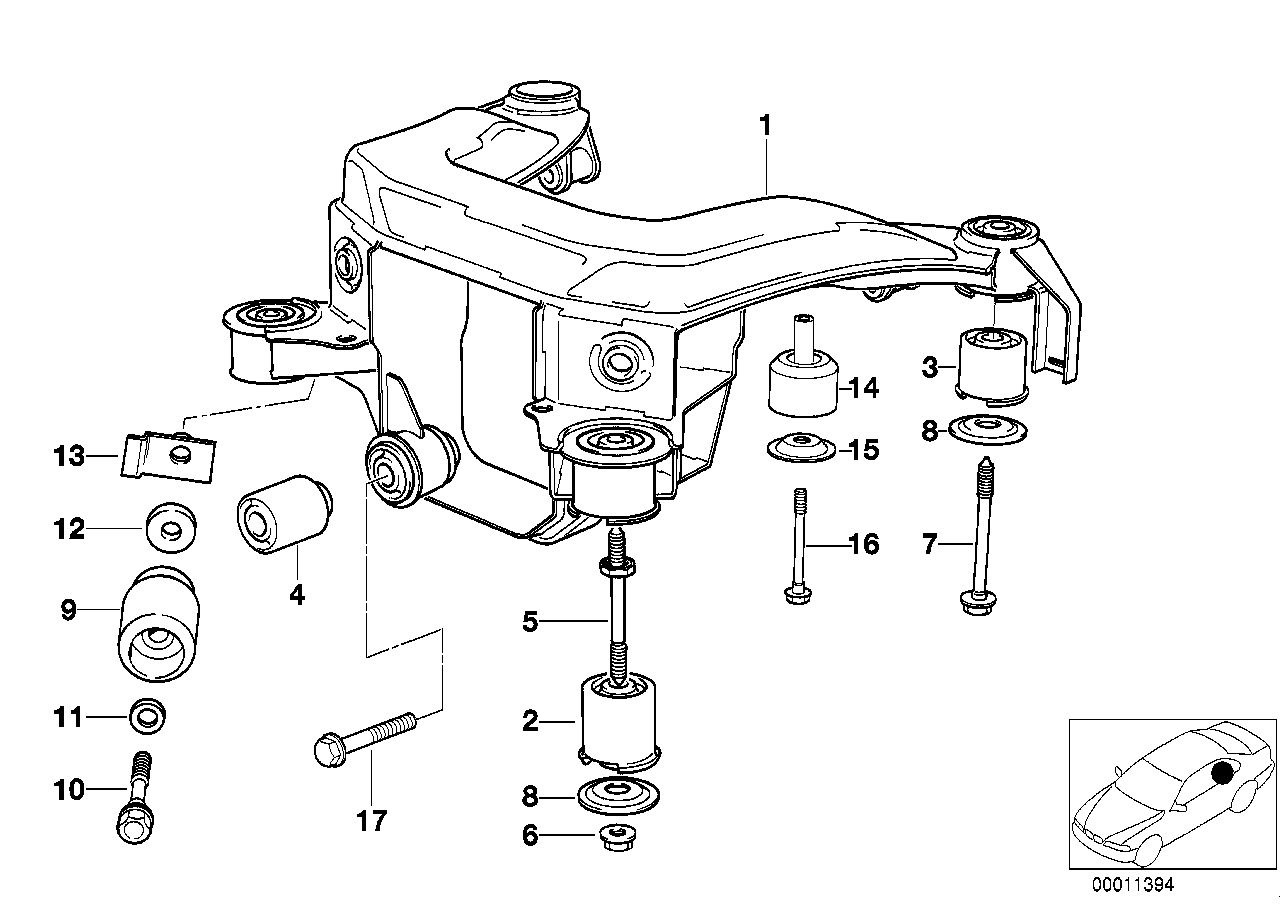 BMW 33 31 9 059 301 - Tukivarren hela inparts.fi