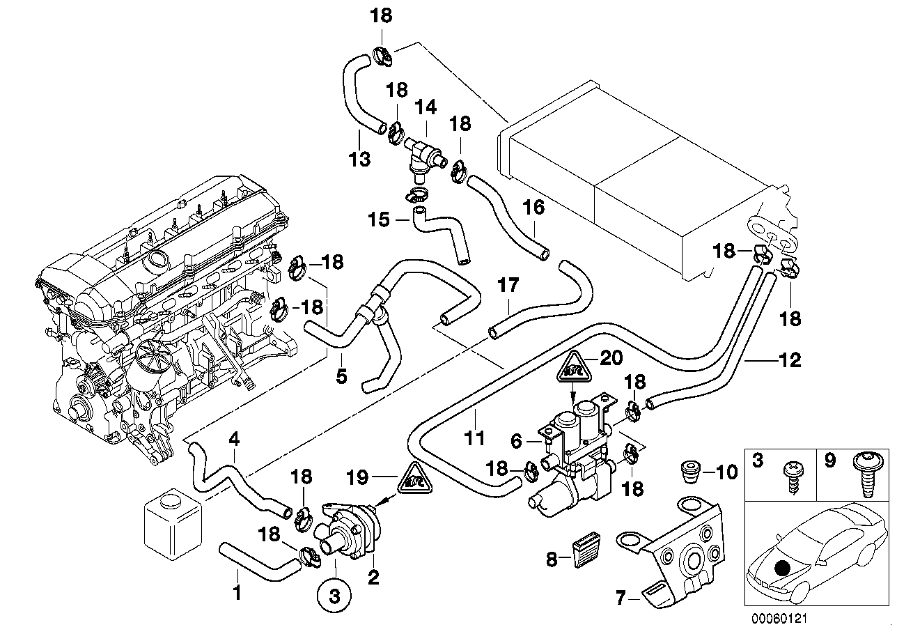 BMW 11 53 1 438 634 - Jäähdyttimen letku inparts.fi