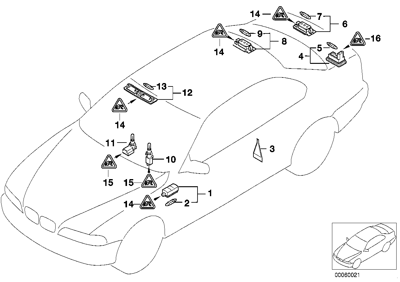 BMW 63268360591 - Rekisterivalo inparts.fi