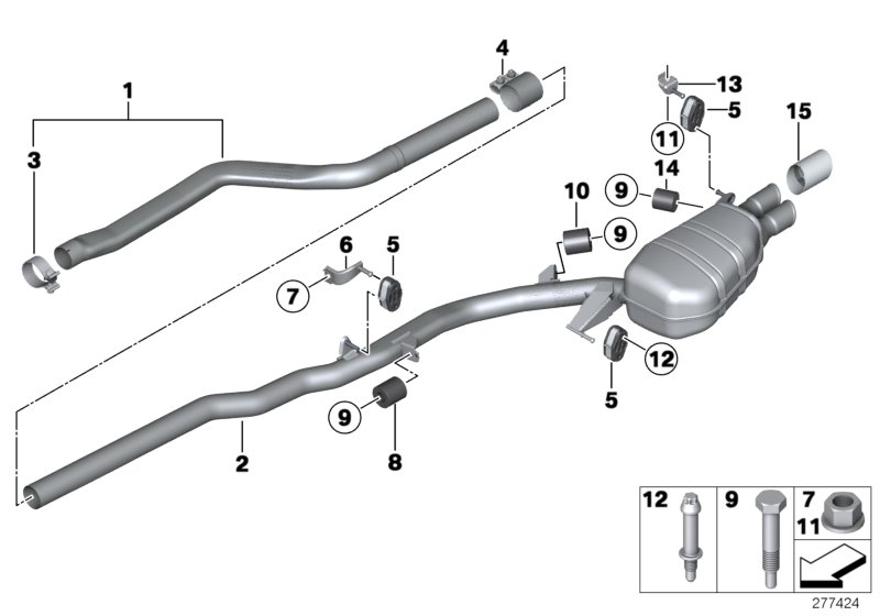 BMW 18 30 7 791 587 - Putkenliitin, pakoputkisto inparts.fi