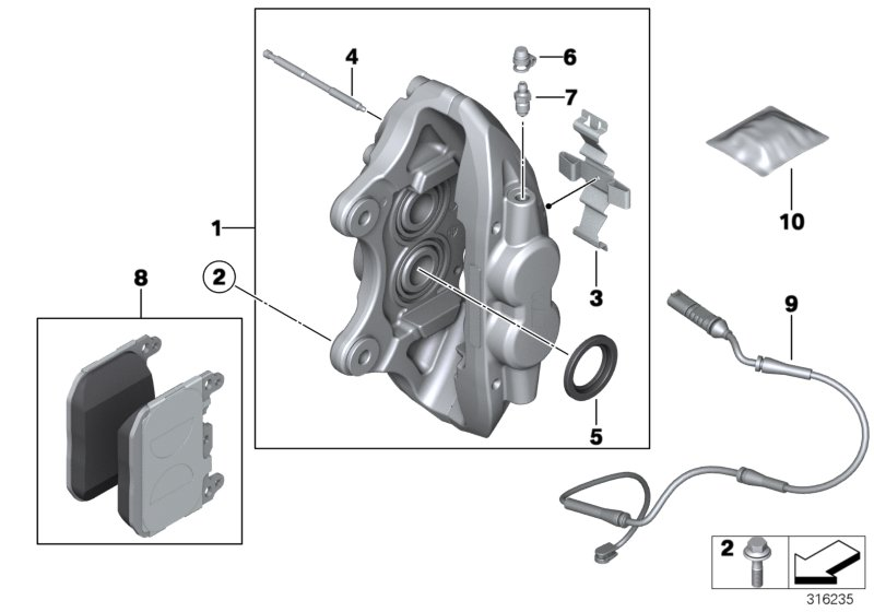 Chrysler 34116859066 - Jarrupala, levyjarru inparts.fi