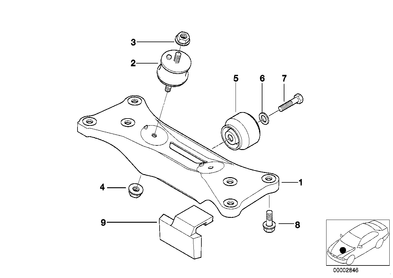 BMW 22 31 6 771 130 - Vaihteiston tuki, autom. inparts.fi