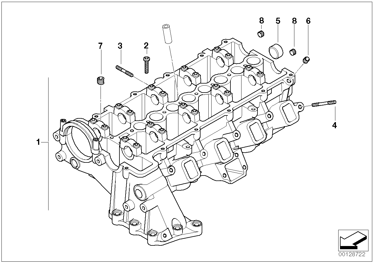 BMW 11127806057 - Sylinterikansi inparts.fi