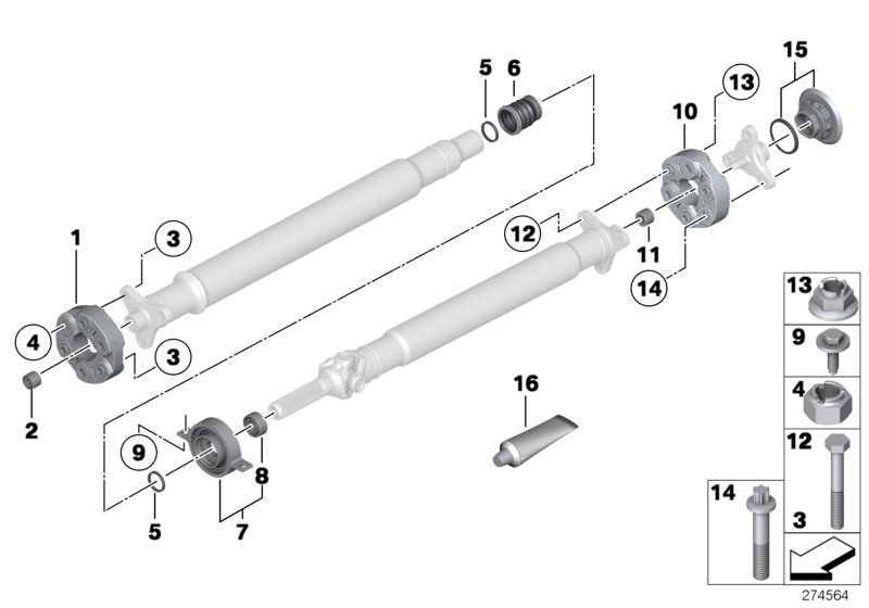 BMW 26 11 7 605 629 - Nivel, pitkittäisakseli inparts.fi