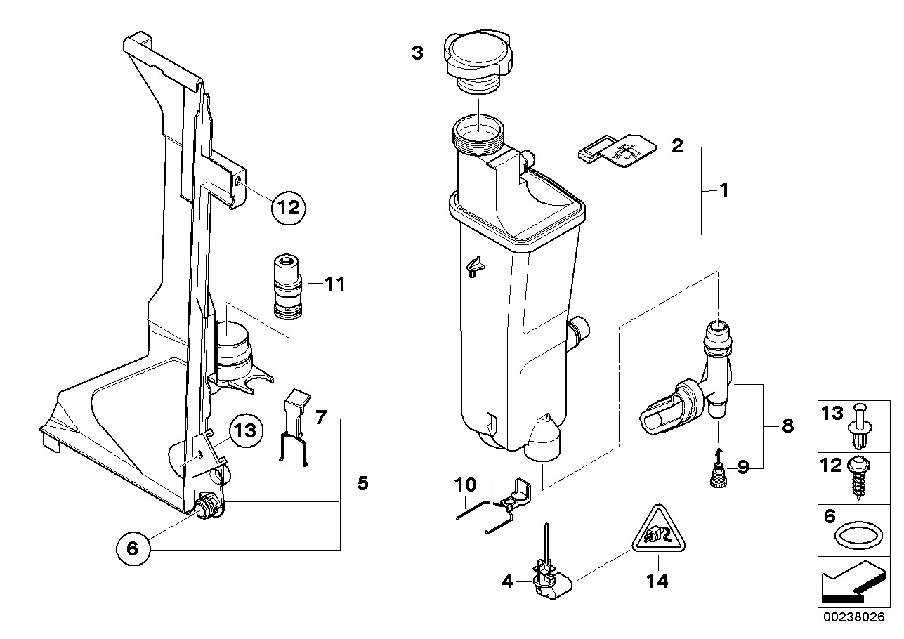 BMW 17 11 7 573 781 - Nestesäiliö, jäähdytysneste inparts.fi