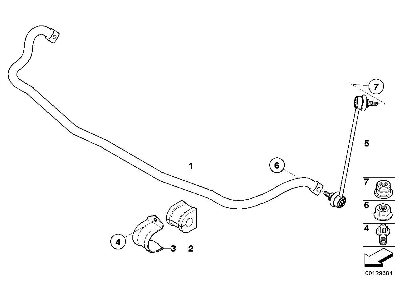 BMW 31 30 3 414 299 - Tanko, kallistuksenvaimennin inparts.fi