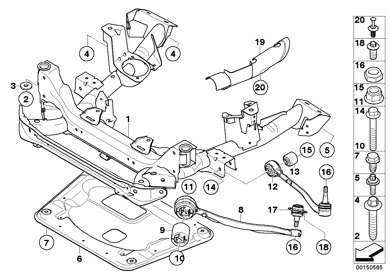 BMW 31 10 3 412 781 - Tukivarren hela inparts.fi