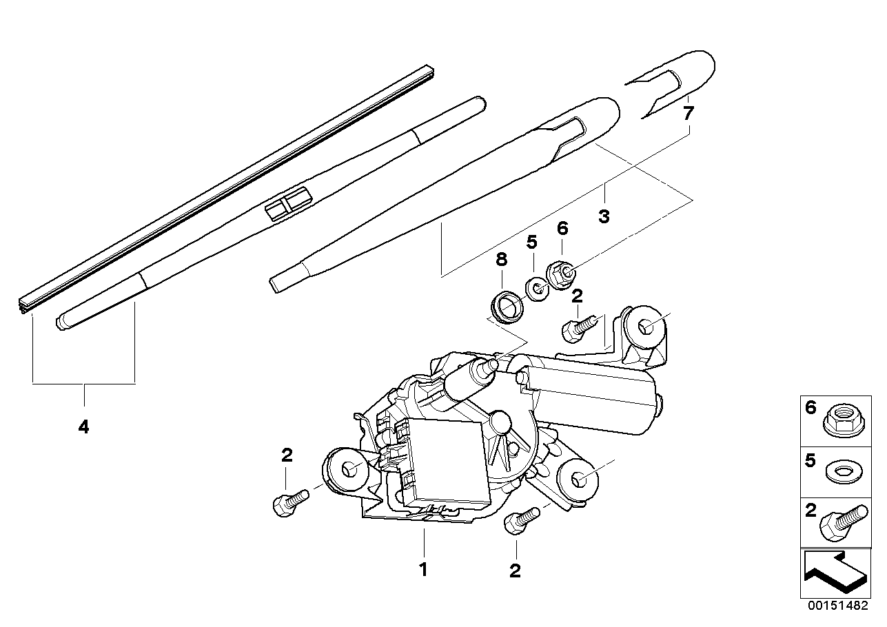 BMW 61 62 3 428 599 - Pyyhkijänsulka inparts.fi